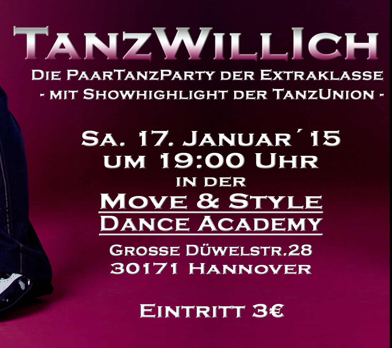 Paartanzparty am 17. Januar 2015