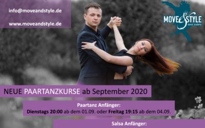 Neue Paartanzkurse ab September